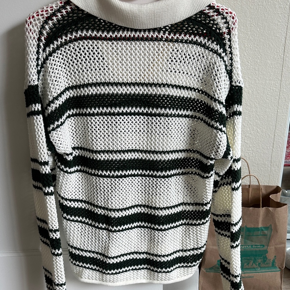 Madewell Open-Stitch Johnny Collar Sweater - Picture 11 of 12